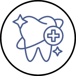 Pulizia dei denti con il dentista