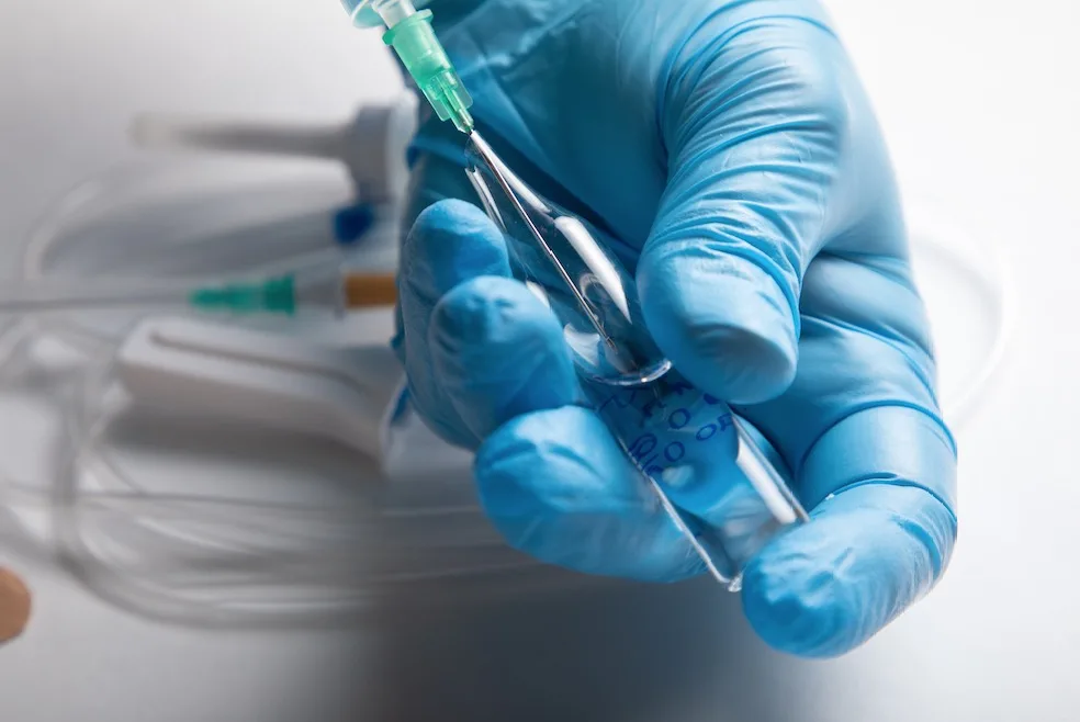 nurse for antibiotic injection